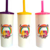 Copo Long Drink 350ml C/ Tampa e Canudo - Image 2